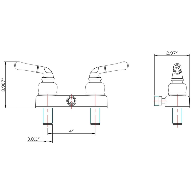 Dura Faucet DF-SA100C-MB RV Shower Faucet Valve Diverter with Classical