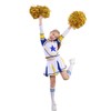 LOLANTA Girls Carnival Costume, Cheerleader Uniform Outfit + Poms +