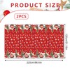 Gukasxi Christmas Table Cloth 2pcs Christmas Disposable Tablecloth 130 *