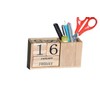 Frescorr - Calendar Block - Wooden Perpetual Desk Calendar -