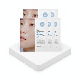 SKINFOOD Blue Chamomile Hyaluronic Hydrogel Mask 5 sheets (On) / 스킨푸드 블루 캐모마일 히알루로닉 하이드로겔 마스크 5매 (온)