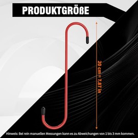 Pack of 8 Brake Caliper Hanger Hooks, Robust Steel Construction with Red Powder Coating, Rubberised Tip, Suitable for Brake and Suspension Systems