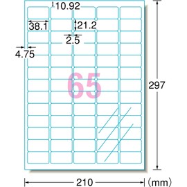 A - One Printable Transparent Glossy Labels