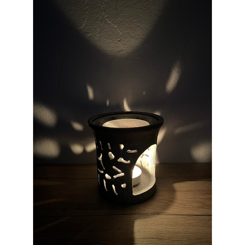 Bitto Korba Incense Burner Lantern 10 cm, Diameter 9 cm