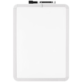 Mr. Pen- Dry Erase Board, 12” x 16” with a Black Dry Erase Marker, White Frame, White Board for Students