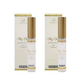 MASSALIA- "My Only Serum - Sistema de pestañas en 2 pasos, rímel y cepillo aplicador, set de suero potenciador de pestañas"