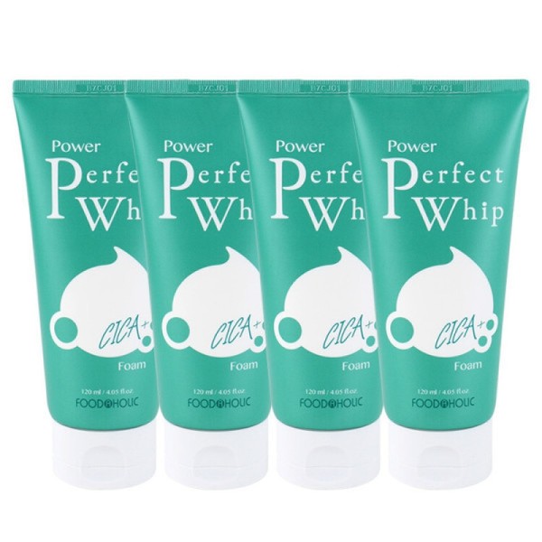 (4ea) Foodaholic Power Perfect Cica Plus Whip Foam Cleansing 120ml