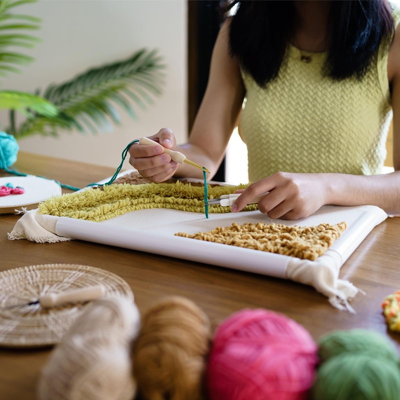 PATIKIL Embroidery Hoops Universal Clip Embroidery Hoop Frame Reusable Square