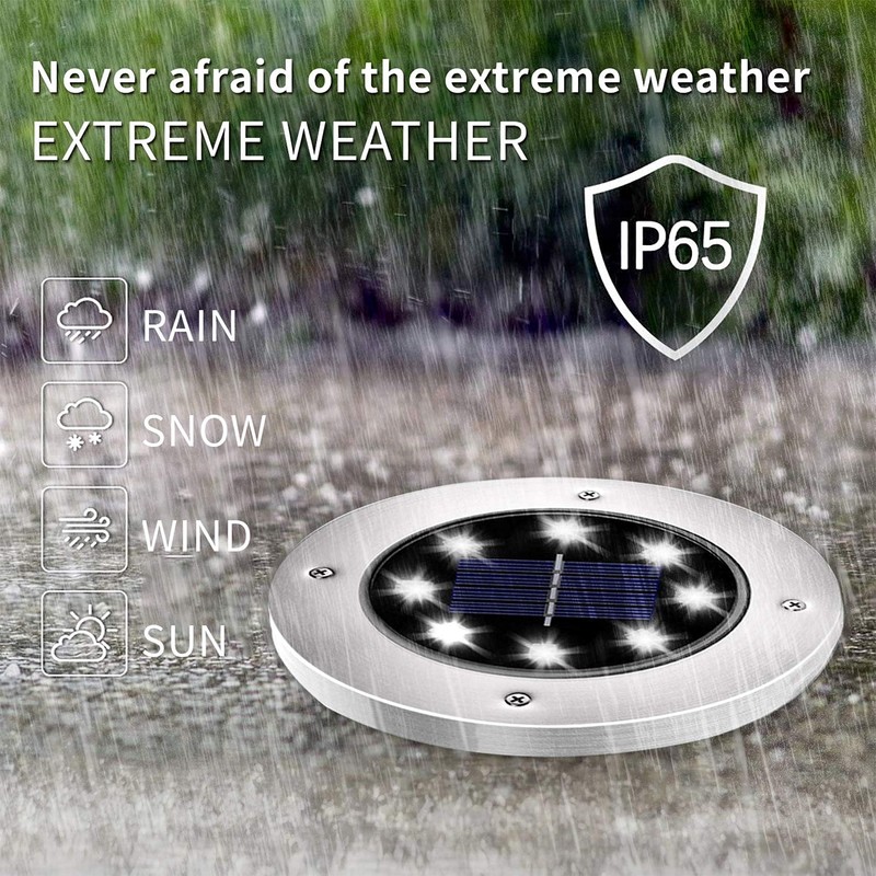 INCX Solar Lights Outdoor Waterproof,24 Pack Solar Lights for Outside,