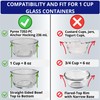 1, 2 & 4 Cup Turquoise, Blue, Red Replacement Lids/Covers