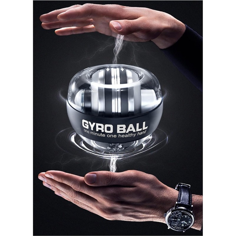 GDLPZM Automatically Activated Wrist Force Ball with LED Light, Wrist
