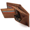 Fa.Volmer ® Mens Sturdy Brown Genuine Buffalo Leather Wallet with