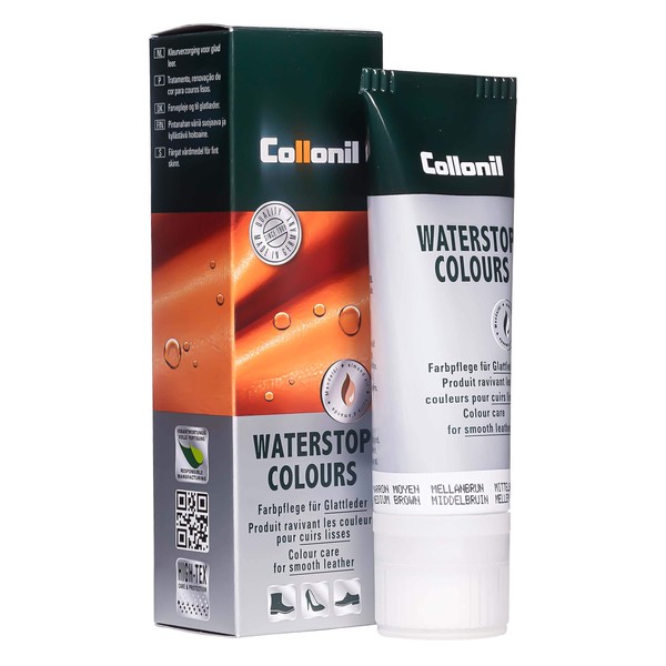 Fluorine Formulated Waterproof Cream (High Performance Waterproof Cream) [Collonil] Colonil Waterstop Colors (Made in Germany) (Medium Brown)