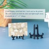 Tincogo 3" Black 12pcs/set Plastic Easels Plate Display Stands Picture