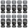 Pack of 10 Quick Release Fasteners with Tri-Glide Slides, Plastic