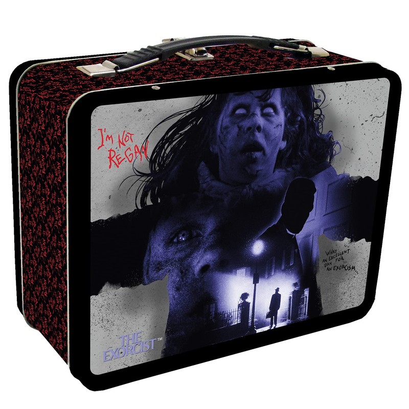 Factory Entertainment 408687 The Exorcist Tin Tote Collectible, Metal, Red,