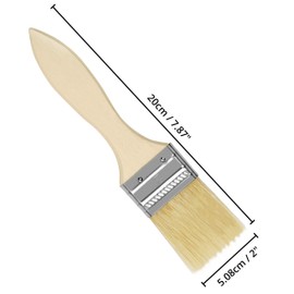 Kurtzy 2 Inch/5.08cm Chip Paint Brushes (24 Pack) - Professional Wooden Handle Paintbrush Set for Paint, Stains, Varnishes, Glues and Home DIY