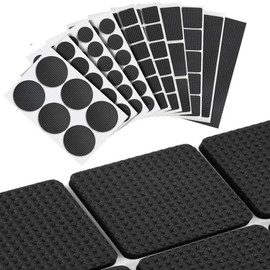 Anti Rutsch Pad 186 Stück Filzgleiter Selbstklebend, 8 Größen Möbel Filzgleiter 4 Mm Dicke Antirutsch, Pads Möbel Runde Und Rechteckige Antirutsch Aufkleber, Für Möbel Tisch Stuhl Bett Schrank Sofas