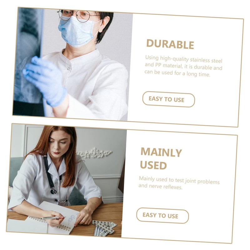 Ciieeo 1Pc Triangular Reflex Hammer for Medical Diagnosis Multi Functional