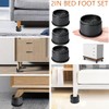 4 Elevadores De Muebles Cama/Nevera,1 Pulgadas,Patas De Muebles Redondos Elevadoras,Protege