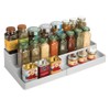 mDesign Spice Rack for Kitchen Cupboard and Worktop - Extendable