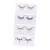 FOMIYES Glitter Butterfly Lash Kit 4 Pairs False Lashes for