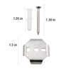 ZHYOHEN 2PCS 1.5 Inch Bathroom Hardware Towel Bar Bracket with