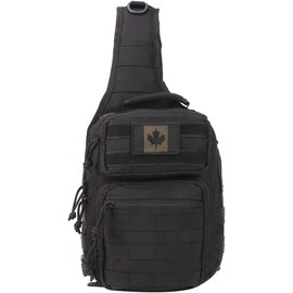 Coolton Tactical Sling Bag, Shoulder Army Molle Daypack, Hiking Hunting Trekking