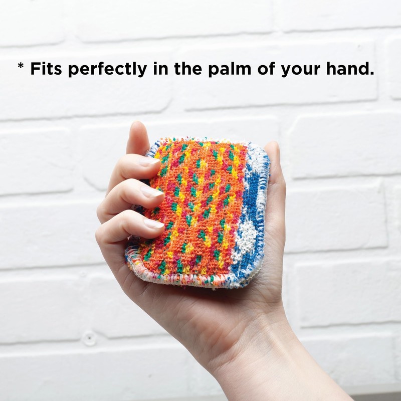 Kilo Non-Scratch Washing Up Mini Scrubby Sponge/Scouring Pad, Double Sided