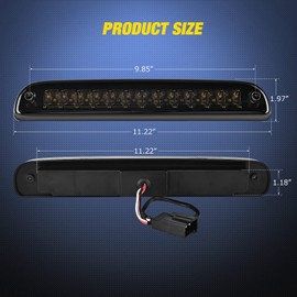 Nilight Taillight Assembly Compatible with 1997 1998 1999 2000 2001 2002 2003 2004 2005 2006 2007 Ford F150 Styleside F250 F350 F450 F550 Super Duty Smoke Rear Tail Light Lamp OE Style Pair