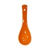 Xmomx 6 pcs Orange Soup Spoon Round-Bottom Asia Porcelain Ceramic