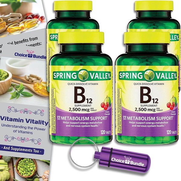 Spring Valley Vitamin B12 Quick Dissolve Tablets 2500 Mcg B