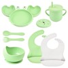 Silicone baby feeder set (green)
