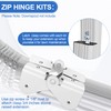 Gutter Extension Hinge, 12 Pcs Downspout Flip-Up Zip Hinge Easy