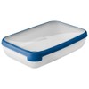 Curver 00009-082-00 Rechteckige Frischhaltedose New Grand Chef, 2,6L, transparent/blau