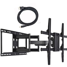 VideoSecu Articulating Full Motion TV Wall Mount Bracket for Most Vizio 40 43 48 50 55 60 65 70 75 80" M65-E0 D65-E0 P65-E1 E65-E0 E65-E1 E70-E3 M70-E3 E75-E3 M75-E1 P75-E1 E80-E3 LED LCD TV C8F