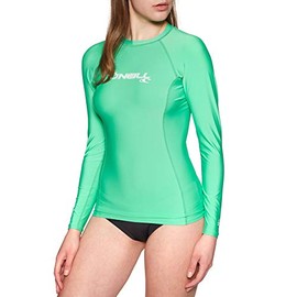 O'Neill Women's Rash Guard WMS Basic Skins L/S Crew 253 Seaglass 2XS