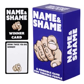 Name & Shame Drinking Games for Adults Party Card Games for Adults and Family, Party Games for Game Night