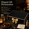 Joyvera 12 Pack Black Gift Boxes with Lids, 12 x