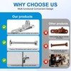DAOSEC Heavy-Duty Cargo Trailer Door Latch Hasps (All 304 Stainless