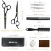 SURFOU Hair Scissors Set 6.7 Inch Hairdressing Scissors Professional Hair