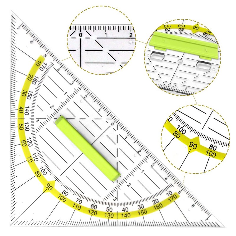 YDHfdc Set Square Made of Plastic Set of 10 Flexible