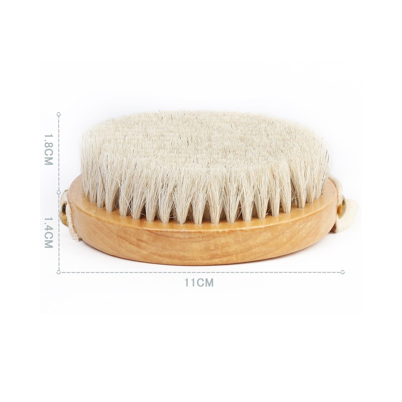 Orienex Body Brush, 100% Premium Horse Hair, Exfoliation, Full Body