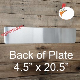 SIGNCHICKEN GERMAN EAGLE, EURO TAG, European style License Plate, MOVE OVER / REVERSED