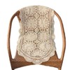 Yizunnu Handmade Oval Table Runner Cotton Lace Beige 50 x