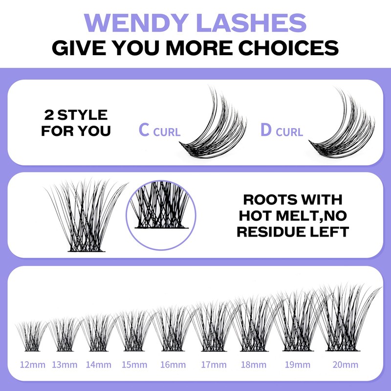 DIY Lash Extensions Set Cluster Lashes DIY Eyelash Extension at