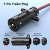 7 Way Trailer Plug to 2 Pin SAE Power Supply,7