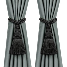Fenghuangwu 2 Pack Curtain Tie Backs Rope Tassels for Curtains Drape tiebacks...