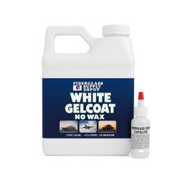 White Gelcoat - NO Wax - Pint with 15cc Hardener (MEKP)
