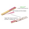 OMyTea® Women Hand Held Silk Folding Fans with Bamboo Frame